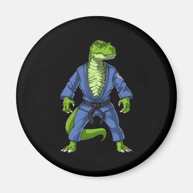 Íman T-Rex Dinossauro Jiu-Jitsu (Frente)