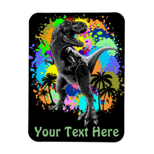 Íman T-Rex Dinossauro Jurássico Réptil Surreal do Arco-