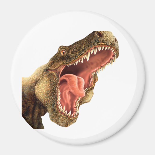 Íman T-REX Dinossauros com Repolho, Refrigerador (Frente)