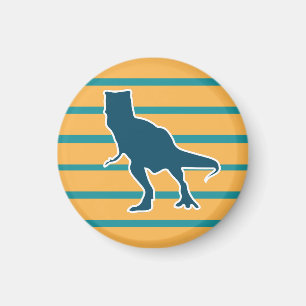 Íman t-rex do dinossauro azul-amarelo