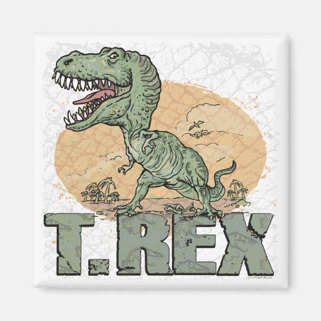 Íman T Rex Gift Ideas pelos estúdios Mudge (Frente)