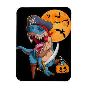 Íman T-Rex Pirate Trick Arrr Tratar Dinossauro de Hallo