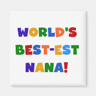 Íman T-shirt brilhantes das cores do Melhor-est Nana do