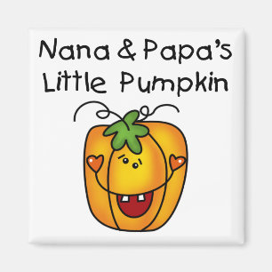 Íman T-shirt da abóbora de Nana e de papá poucos
