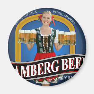 Íman T-shirt da cerveja de Hamberg de levantar a