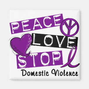 Íman T-shirt da violência doméstica da PARADA do AMOR