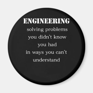 Íman T-shirt de engenharia resolvendo problemas que nã