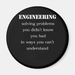 Íman T-shirt de engenharia resolvendo problemas que não