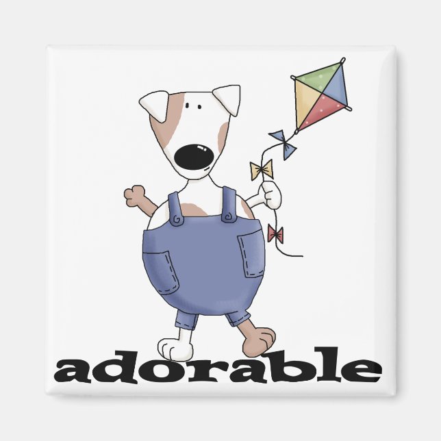 Íman T-shirt e presentes adoráveis do cão (Frente)