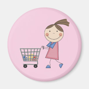 Íman T-shirt e presentes da compra da menina