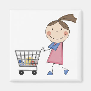 Íman T-shirt e presentes da compra da menina