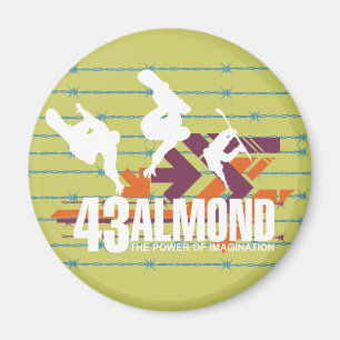 Íman T-shirt e presentes da snowboarding da imaginaçã