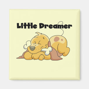 Íman T-shirt e presentes pequenos do sonhador do cão