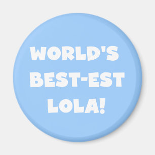 Íman T-shirt preto e branco do Melhor-est Lola do mundo
