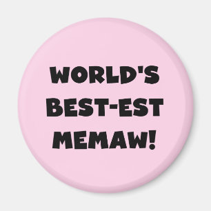 Íman T-shirt preto e branco do Melhor-est Memaw do