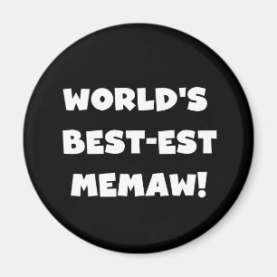 Íman T-shirt preto e branco do Melhor-est Memaw do