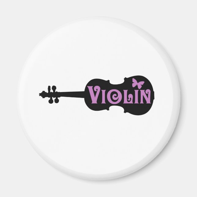 Íman T-Shirt Violino Roxo (Frente)