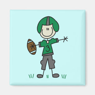 Íman T-shirts e presentes do jogador de futebol verde