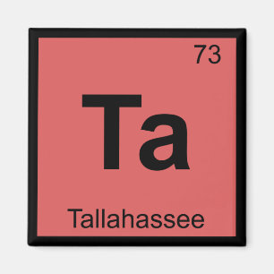 Íman Ta - Símbolo de Química da Flórida Tallahassee