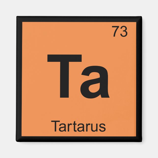 Íman Ta - Tártaro Tabela Periódica Química Grega (Frente)