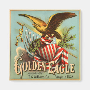 Íman Tabaco 1900 de Eagle dourado