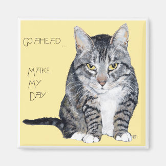 Íman Tabby Cat - Faça o meu dia