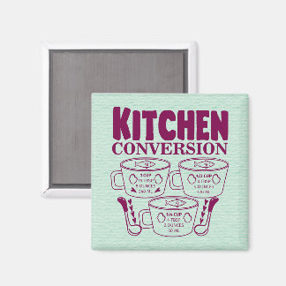 ÍMAN TABELA DE CONVERSÃO DE XÍCARAS DE COZINHA