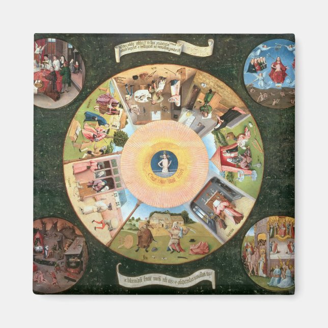 Íman Tabletop dos Sete Pecados Mortais (Frente)