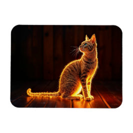 Íman Tabuleiro de luz quente animal brilhando aura