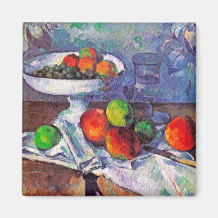 Íman taça de Fruta, Vidro e Maçãs, Cezanne