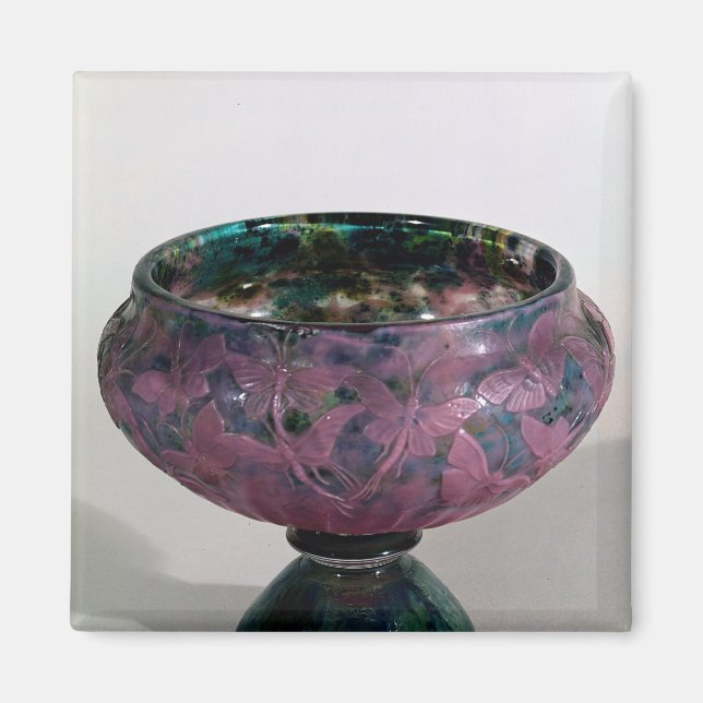Íman Taça decorada com borboletas e asas (Frente)