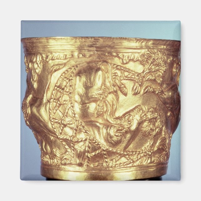 Íman Taça, encontrada na tumba real de Vaphio (Frente)