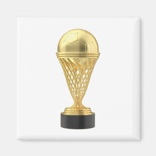 Íman Taça ouro de troféu de futebol