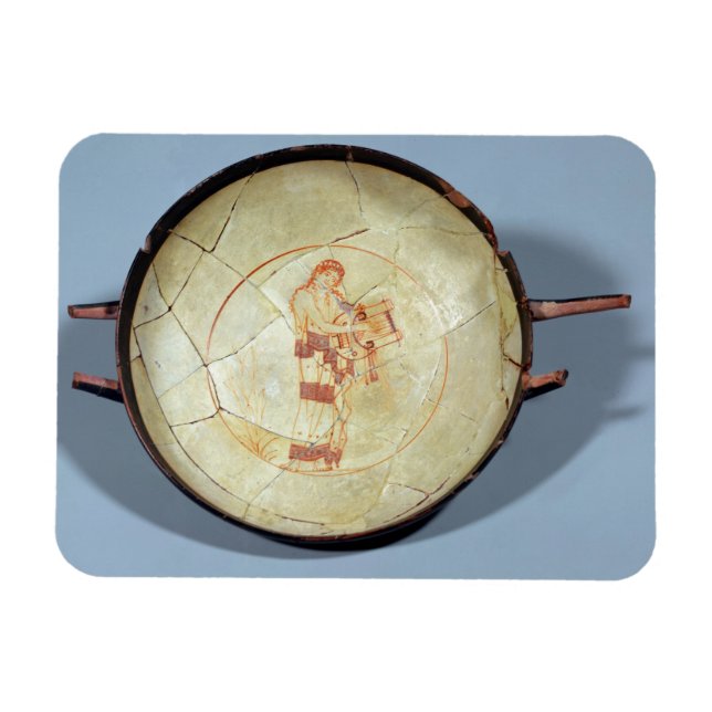 Íman Taça sem pé, Muse de pé jogando a lira, (Horizontal)