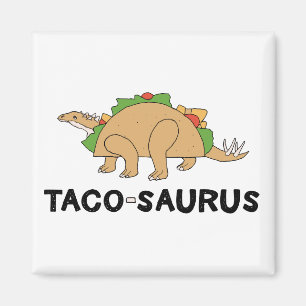 Íman Taco Dinossauro Tacossauro Rex Desenhado À Mão