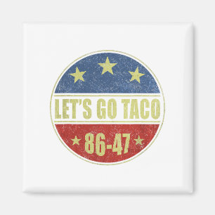 Íman Taco Funny Vamos Go Taco Retro Botão