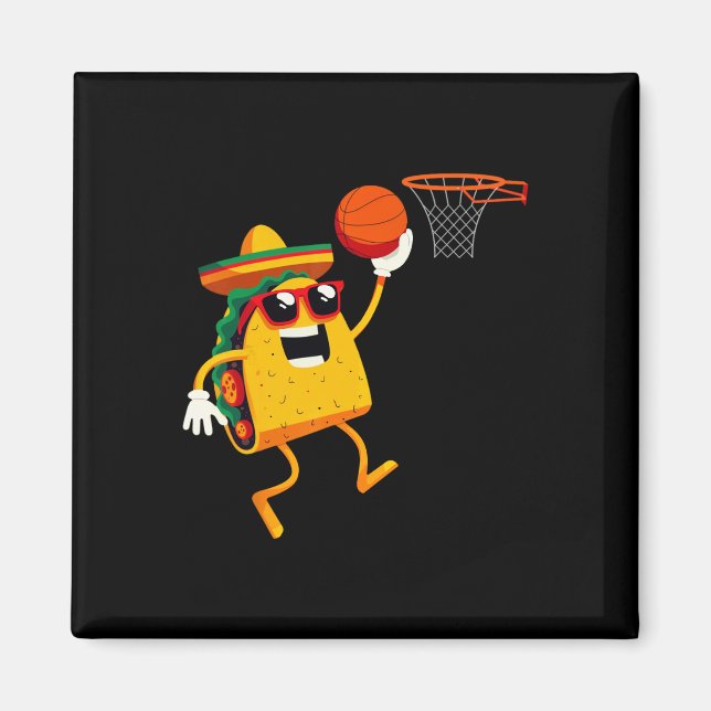 Íman Taco Tocando Esqueleto Para Celebração do Cinco De (Frente)