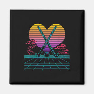 Íman Tacos de hóquei no campo retrô anos 80 Vaporwave j