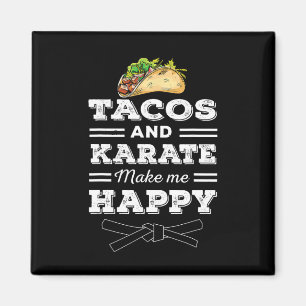 Íman Tacos E Karate Presente Divertido Para Amante De T