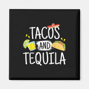 Íman Tacos Engraçados E Tequila Mexicana Sombrero Tee G