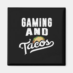 Íman Tacos Retro Jogo Jogador de Vídeo Taco Fan