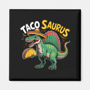 Íman Tacosaurus Taco Spinosaurus Dinosaur Cinco De Mayo