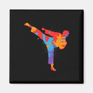 Íman Taekwondo Colorful Arts Kids Men Boys Kara