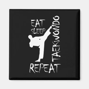 Íman Taekwondo Come Sleep Taekwondo Repete Arte Marcial