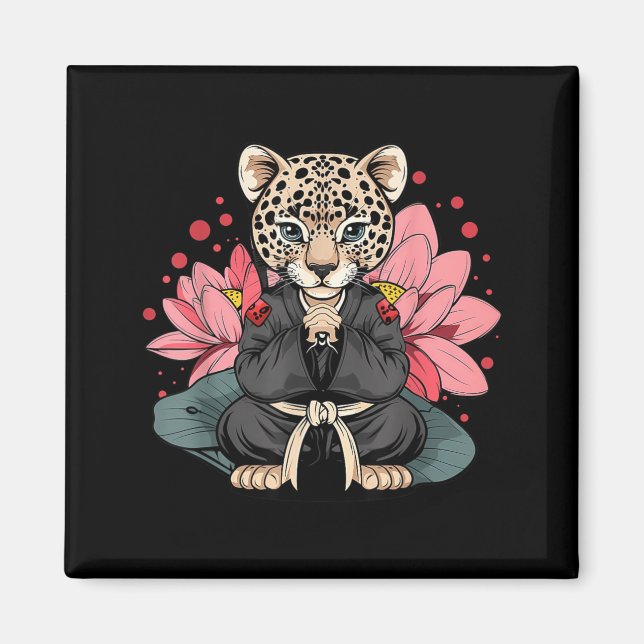Íman Taekwondo Leopard Kickboxing Animall Jiu-Jitsu (Frente)