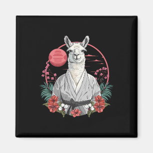 Íman Taekwondo Llama Kickboxing Taekwondo Llama Floral