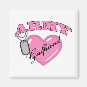 Íman Tag de cão do coração N do rosa do namorada do