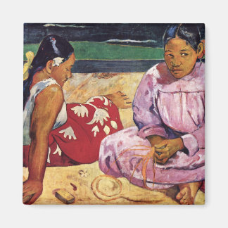 Íman Tahitian Women on Beach, Paul Gauguin