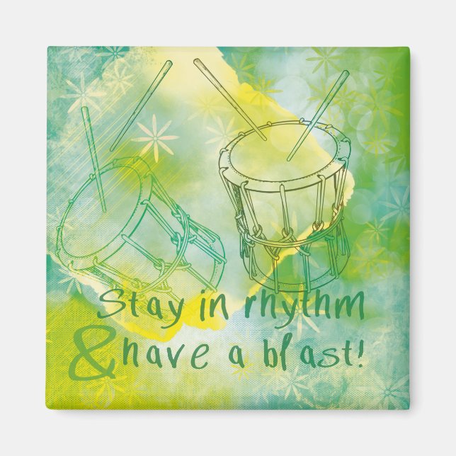 Íman Taiko Magneet met leuke qoute (Frente)