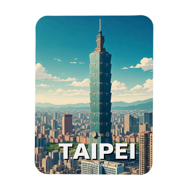 Íman Taipei 101 Taiwan (Vertical)